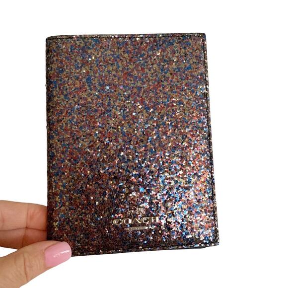 Coach Accessories - Coach Bronze Glitter Passport Case NWT Hard to Find